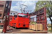 黑龍江兩臺(tái)CJY5噸湘潭架線式電機(jī)車(chē)發(fā)往西北某礦場(chǎng)